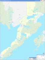 Lake And Peninsula Borough (), Ak Wall Map Zip Code